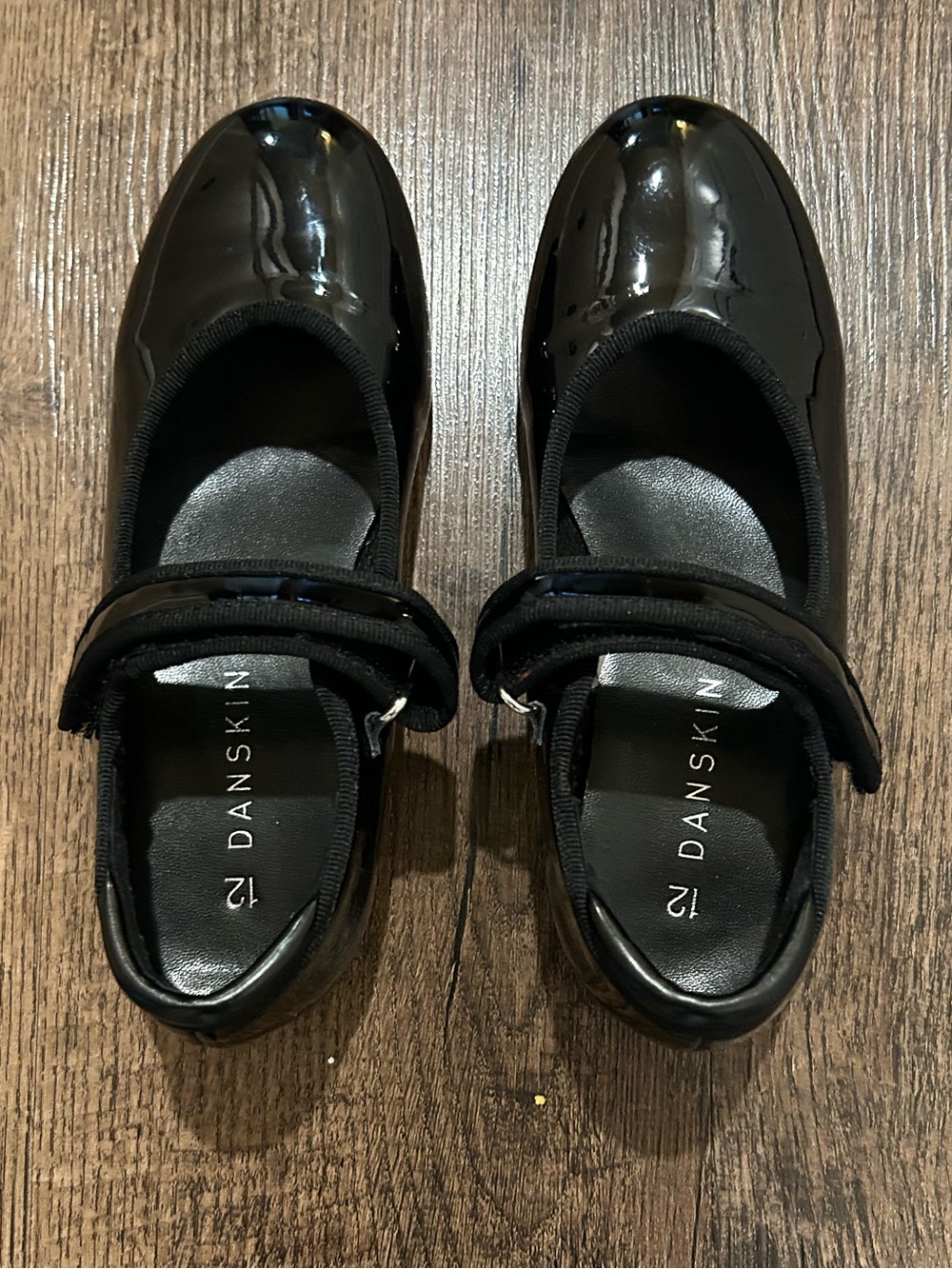 Danskin Kids' Black Mary Jane Tap Shoes Size 12